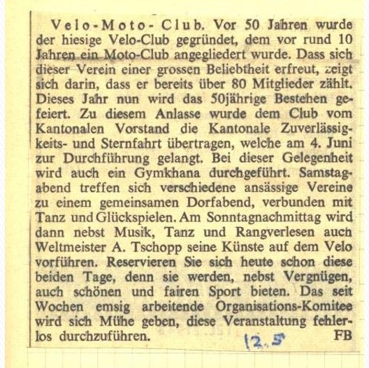 Velo Artikel