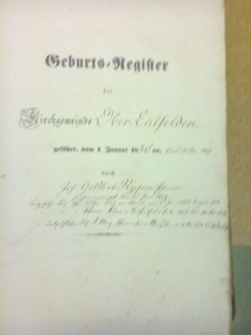 Geburtsregister 1850-1875 1