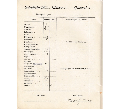 Seminar 1941 1942